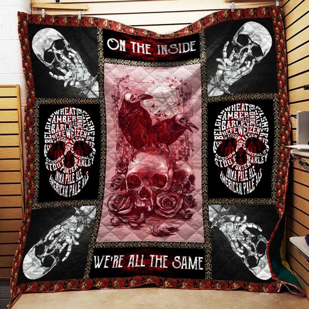Skull Skull On The Inside Quilt Blanket DHC3112898TD