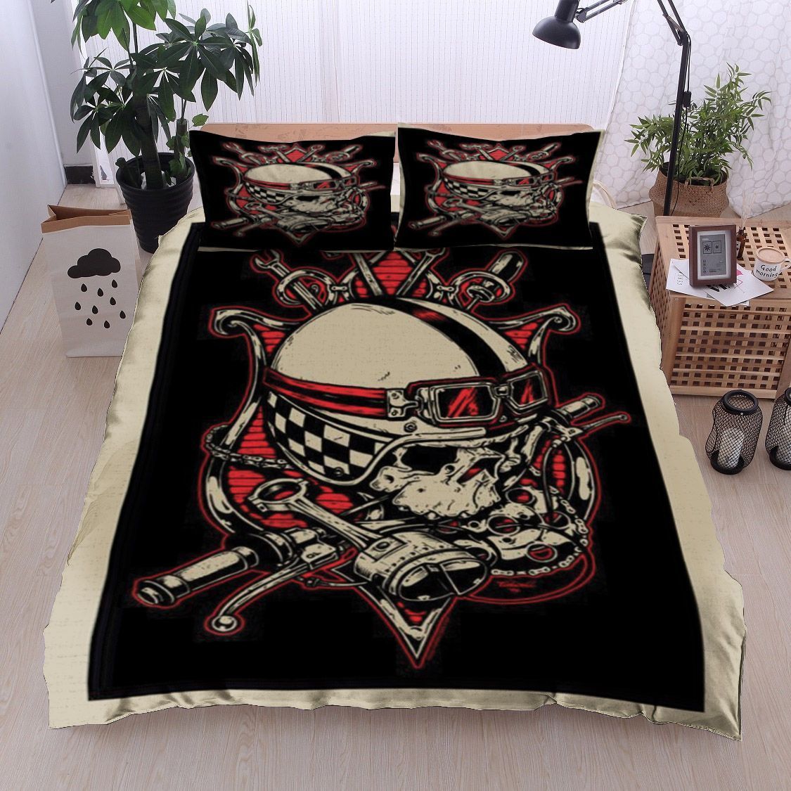 Skull Tattoo Bedding Set