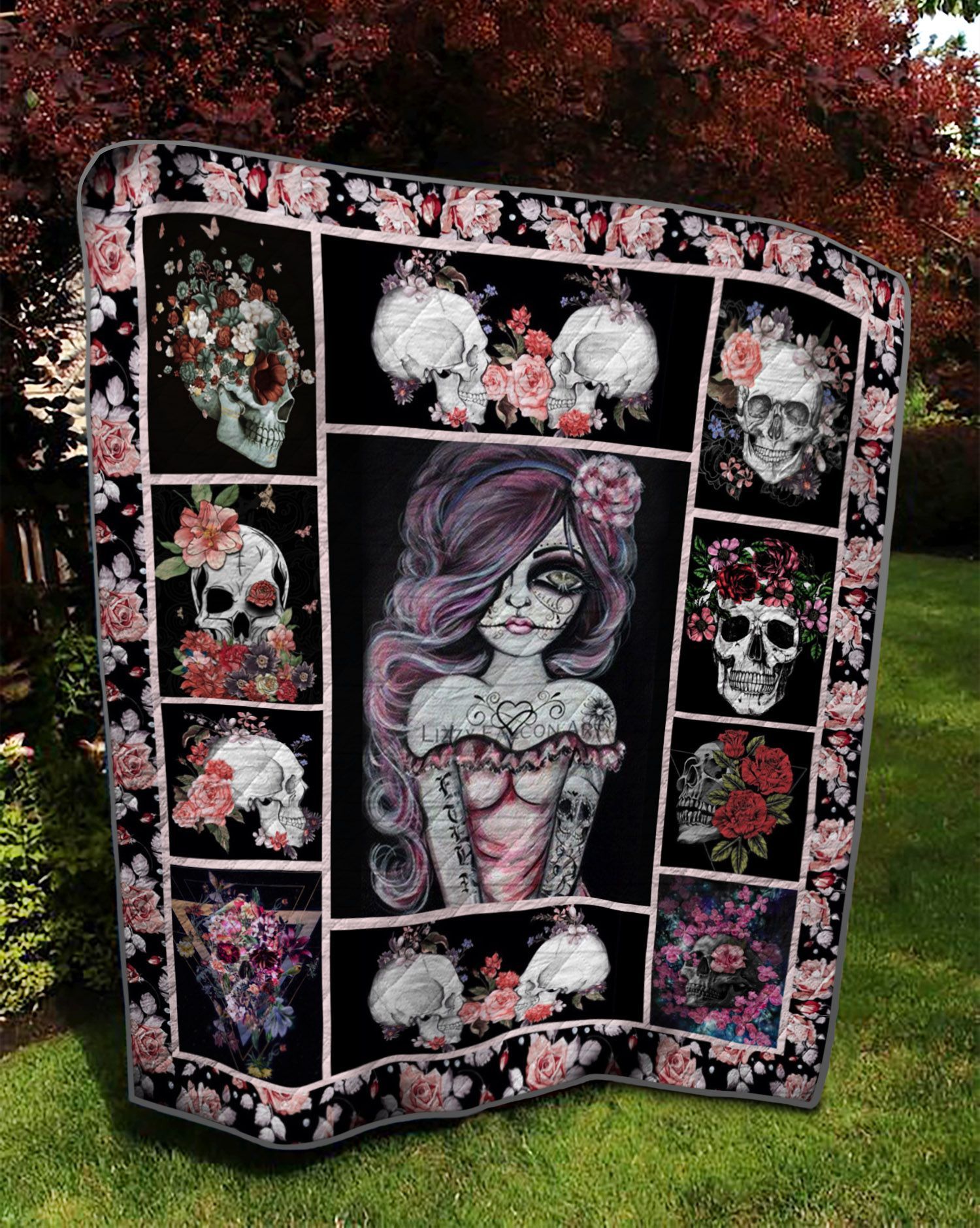 Skull TD22110578 Quilt Blanket