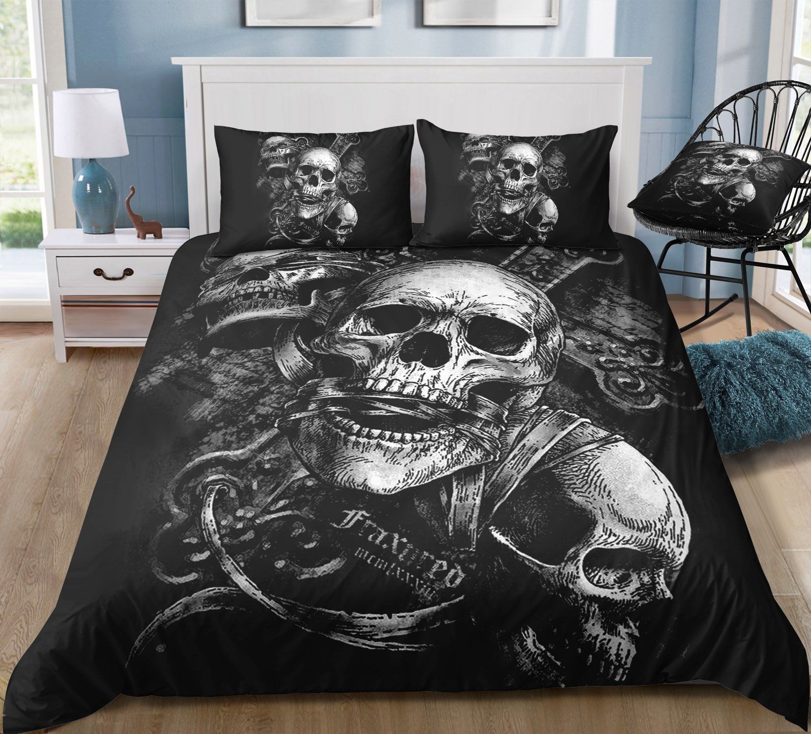 Skull The Coming Death Bedding Set