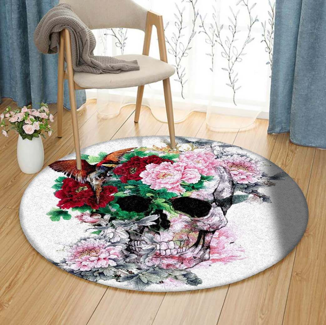 Skull Round Carpet
