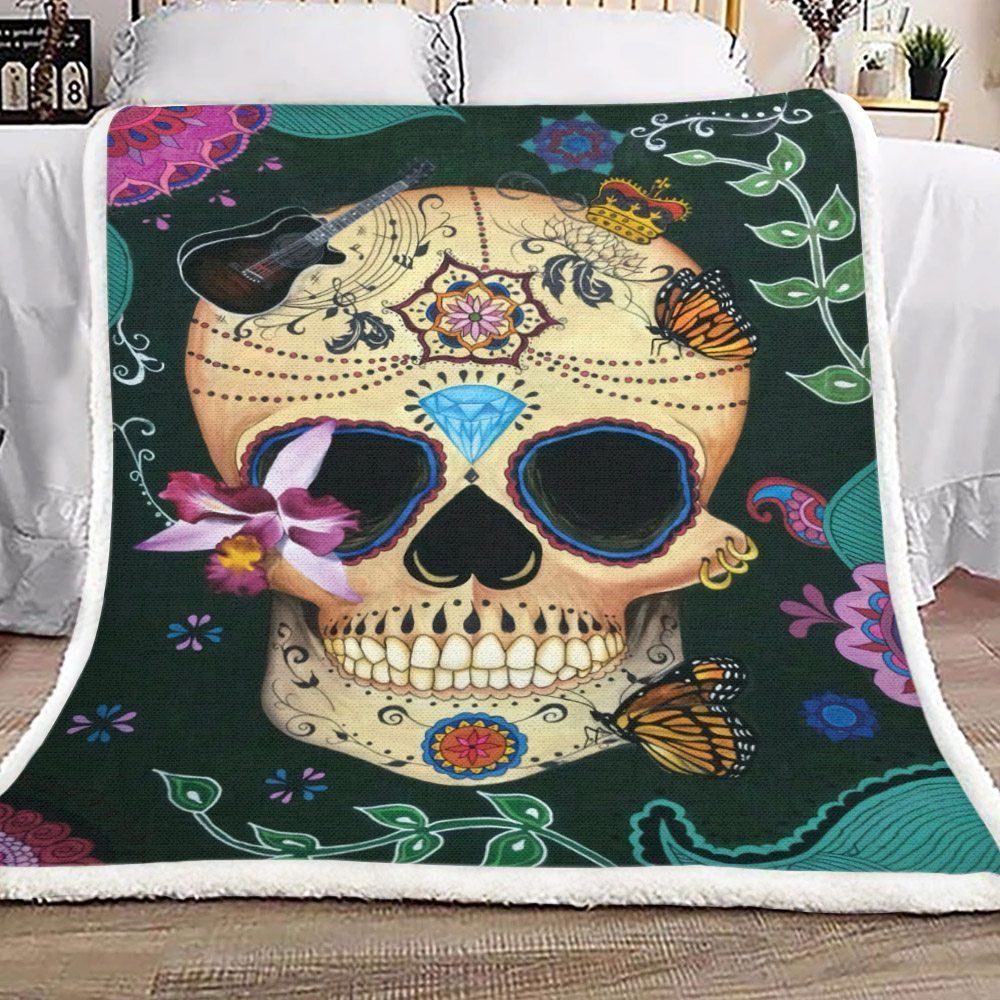 Skull Sherpa Fleece