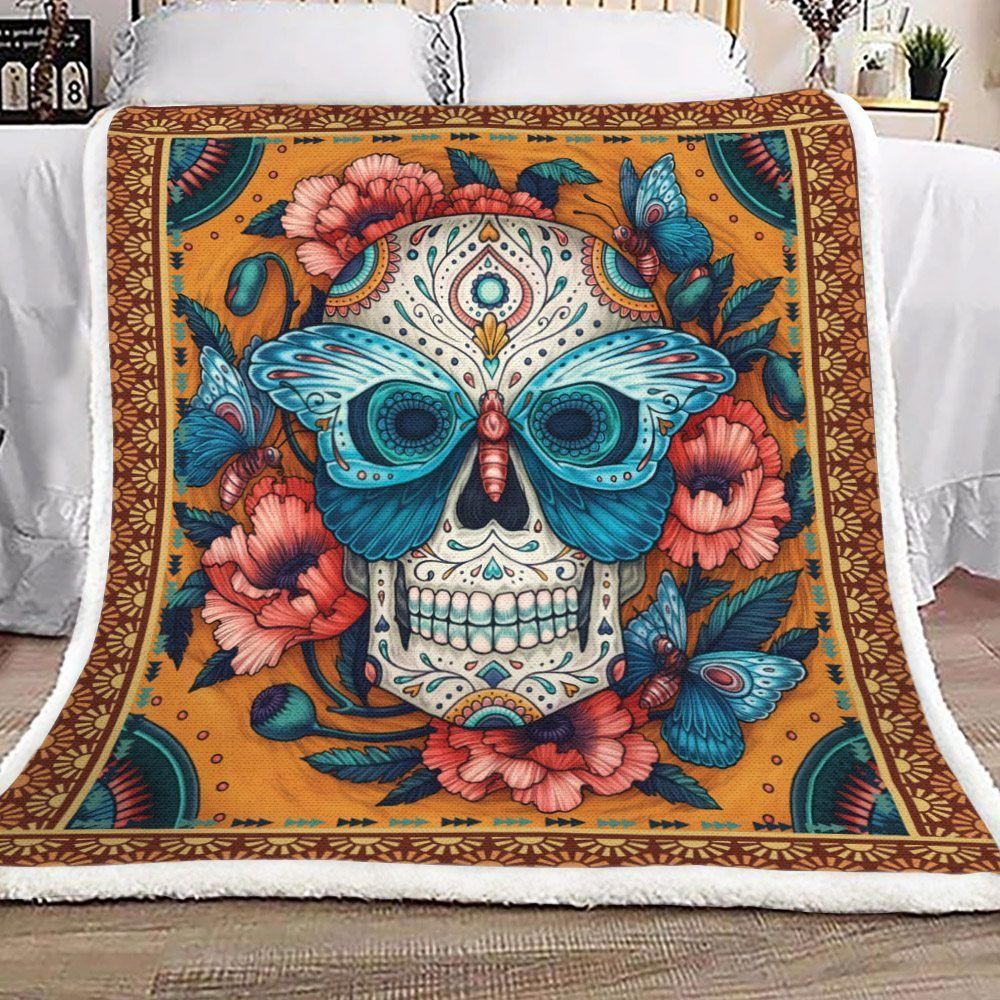Skull Sherpa Fleece