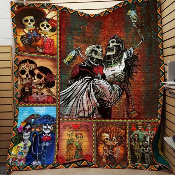 Skull Together Till We Die Quilt Blanket DHC31121259TD