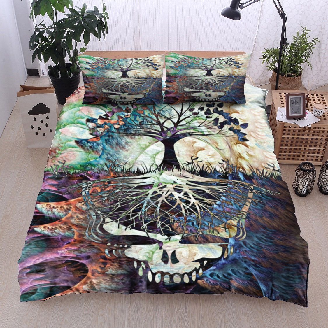 Skull Tree Of Life Bedding Set