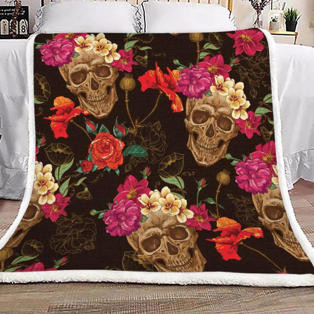 Skull Sherpa Fleece