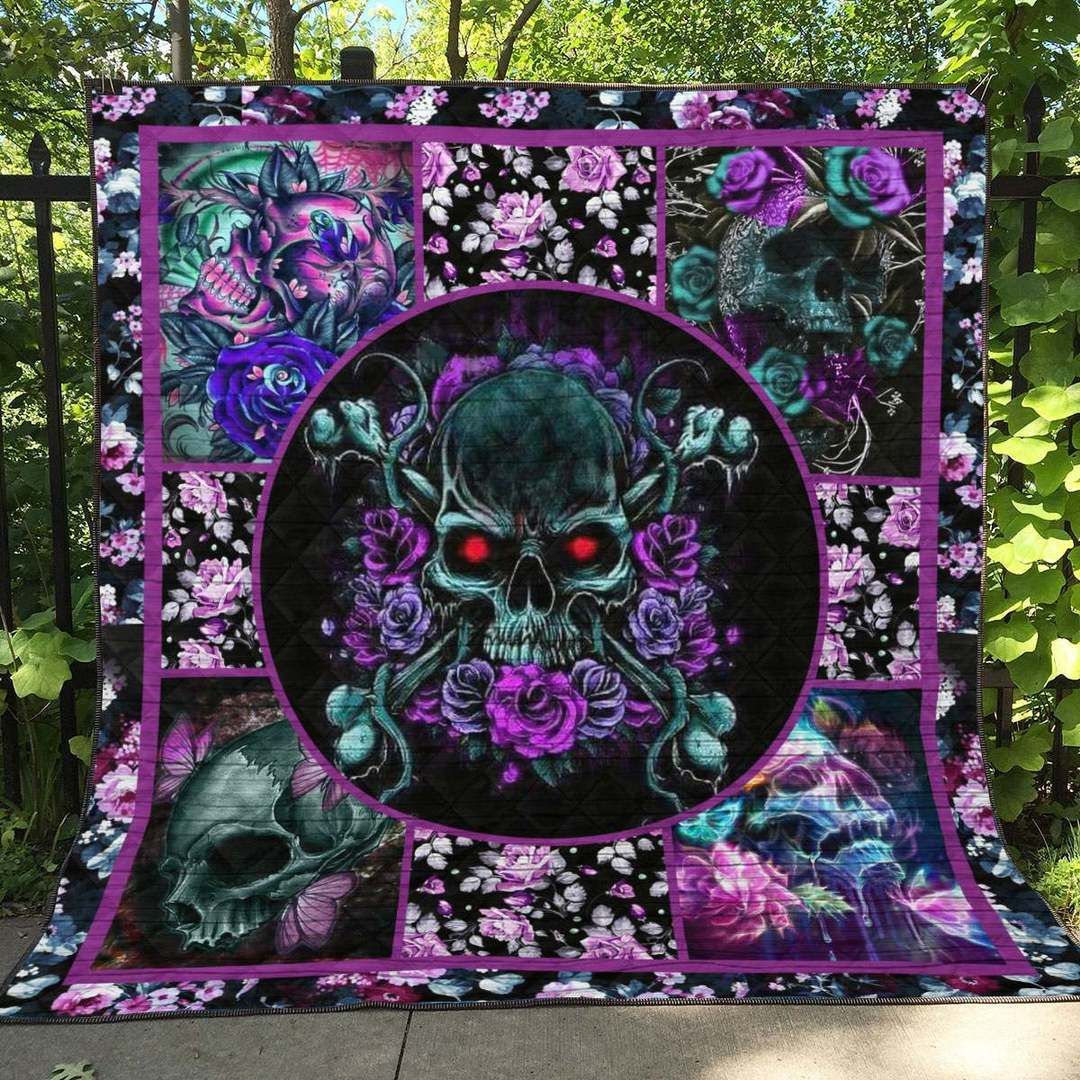 Skull TU010805C TBG Quilt Blanket