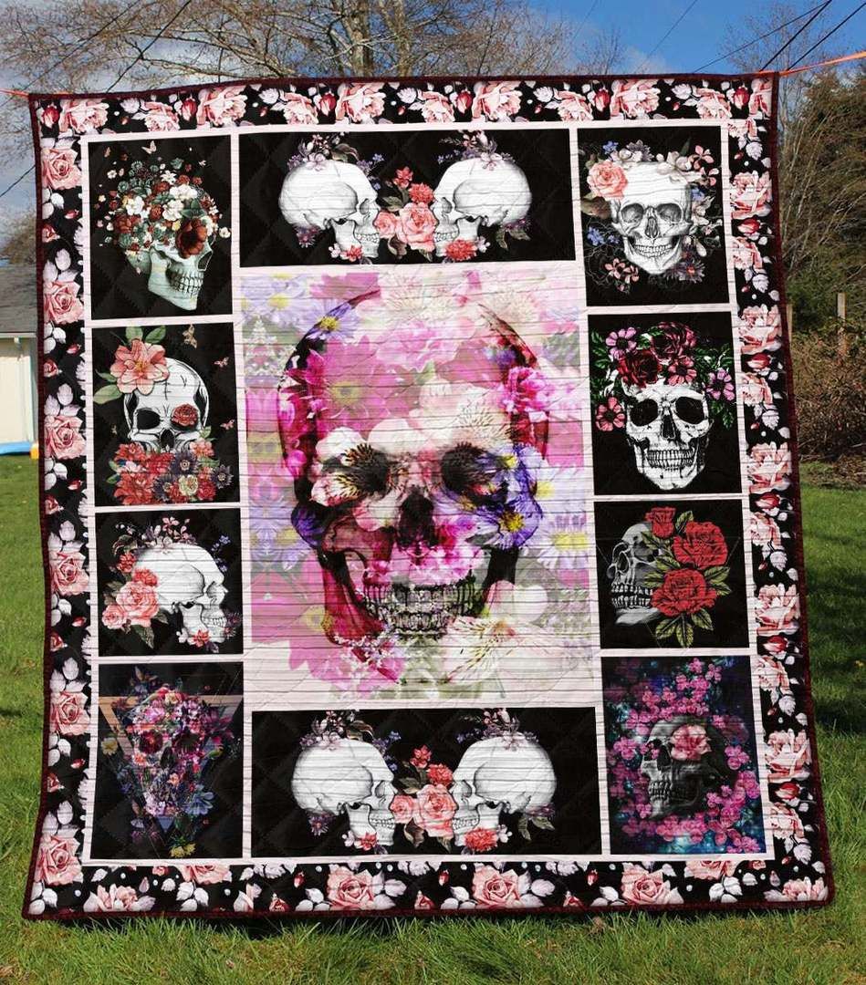 Skull TU040726A TBG Quilt Blanket
