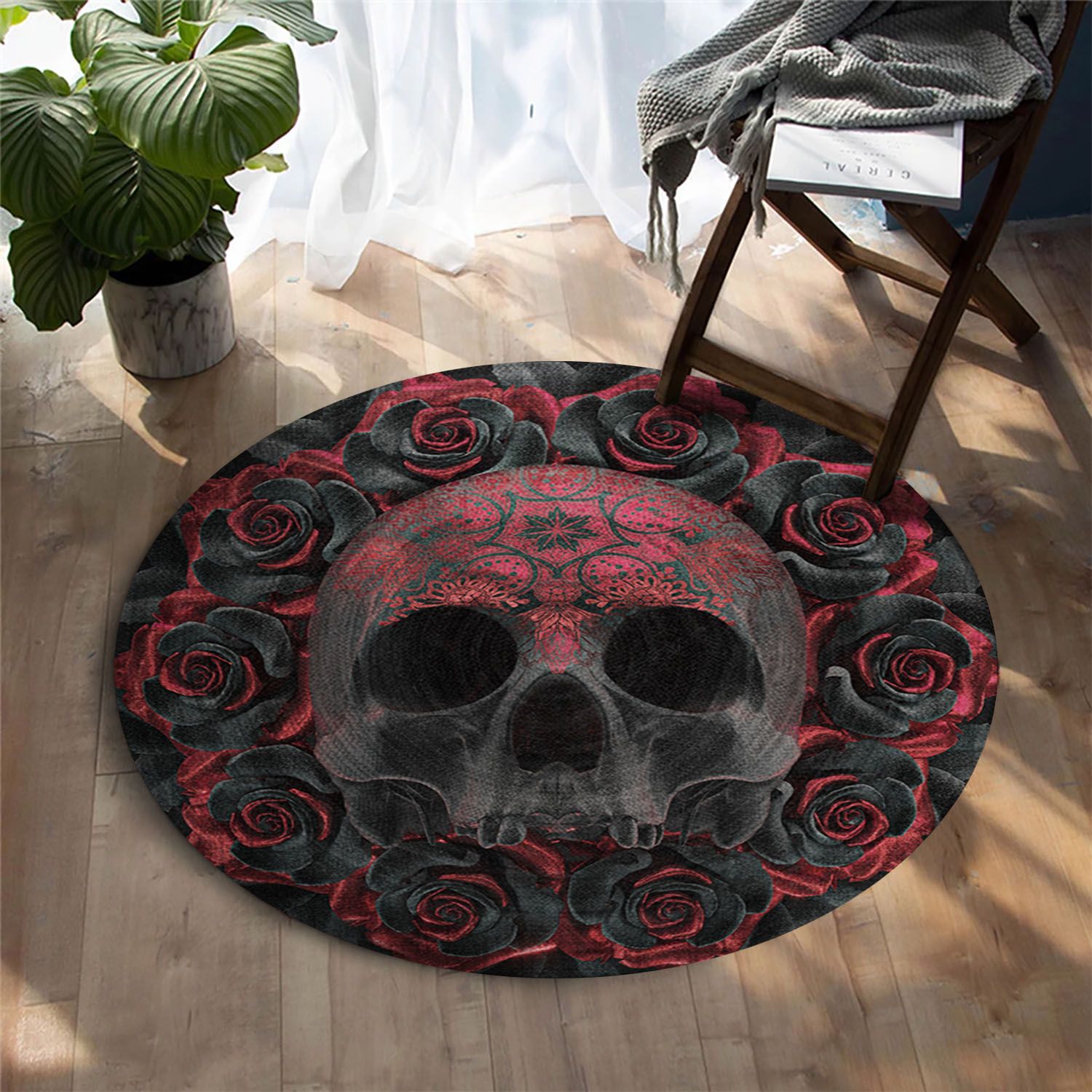 Skull Round Carpet