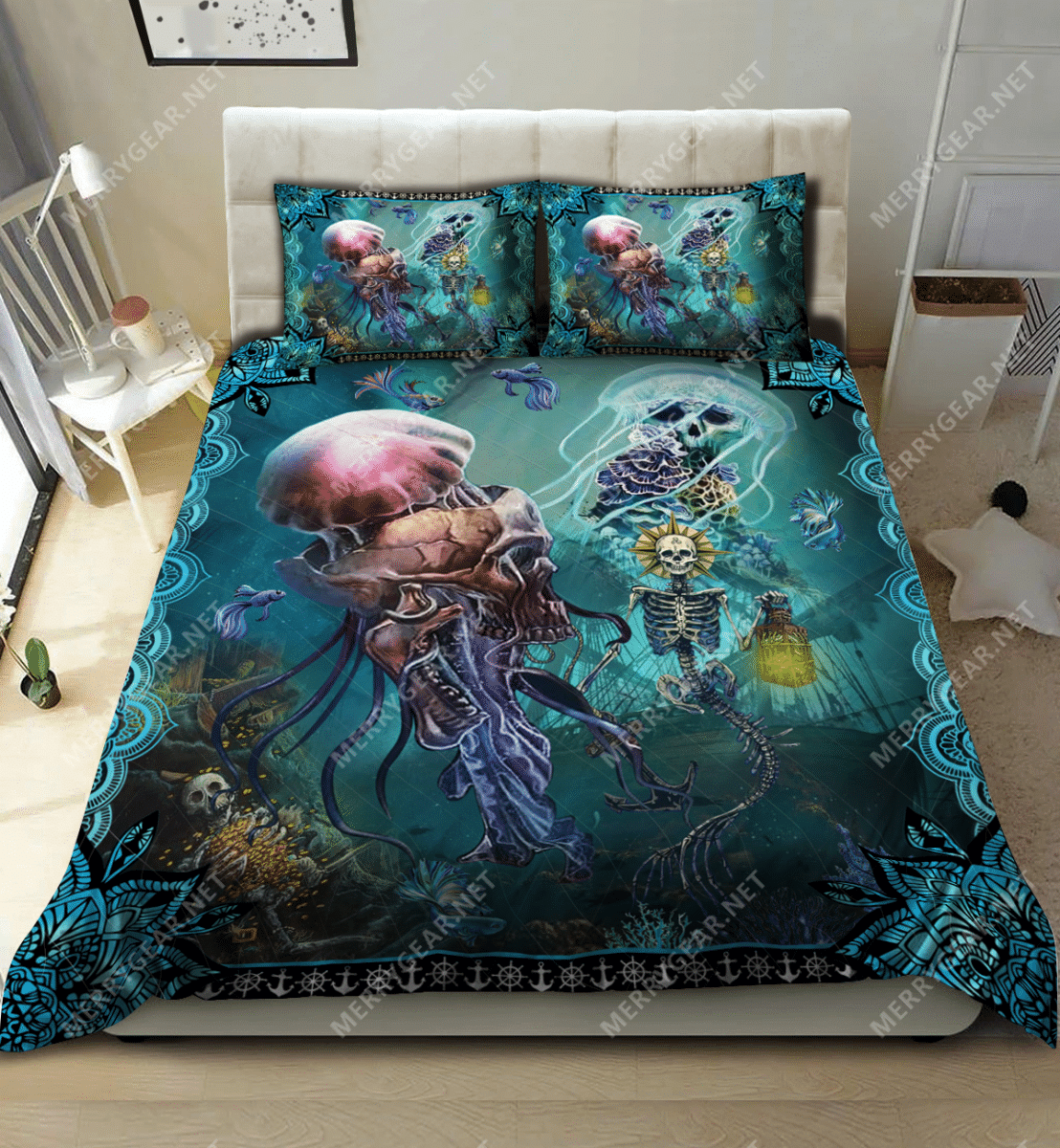 Skull Undersea Bedding Set