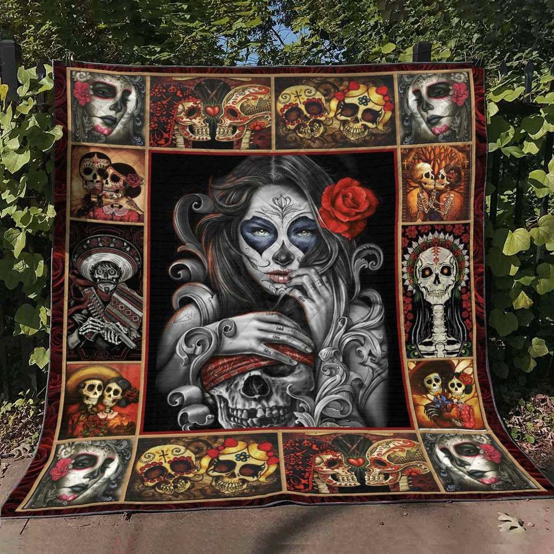 Skull YE050701A TBG Quilt Blanket