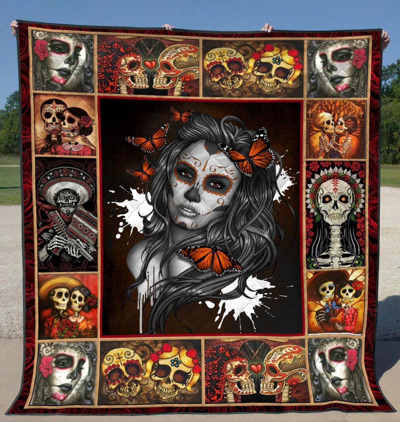 Skull YE050702A TBG Quilt Blanket