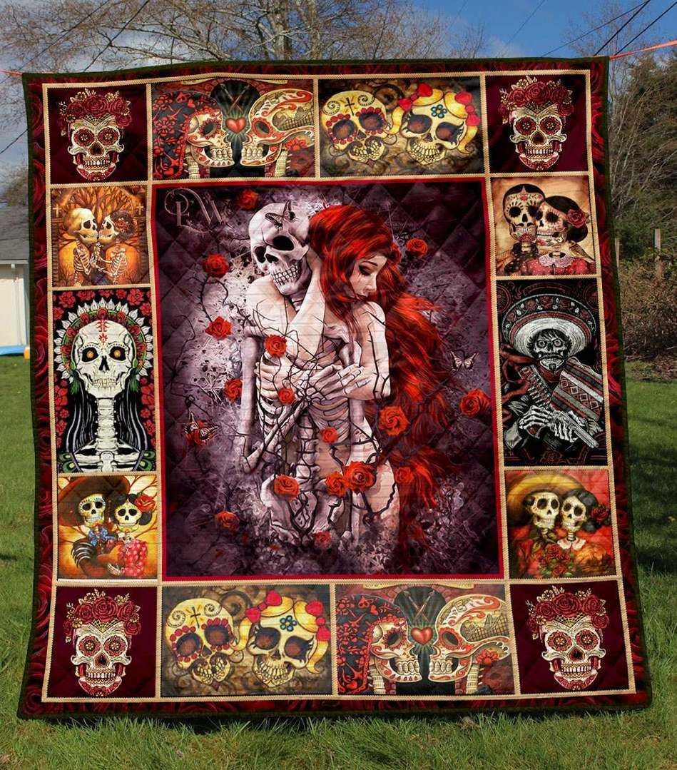 Skull YE050704A TBG Quilt Blanket