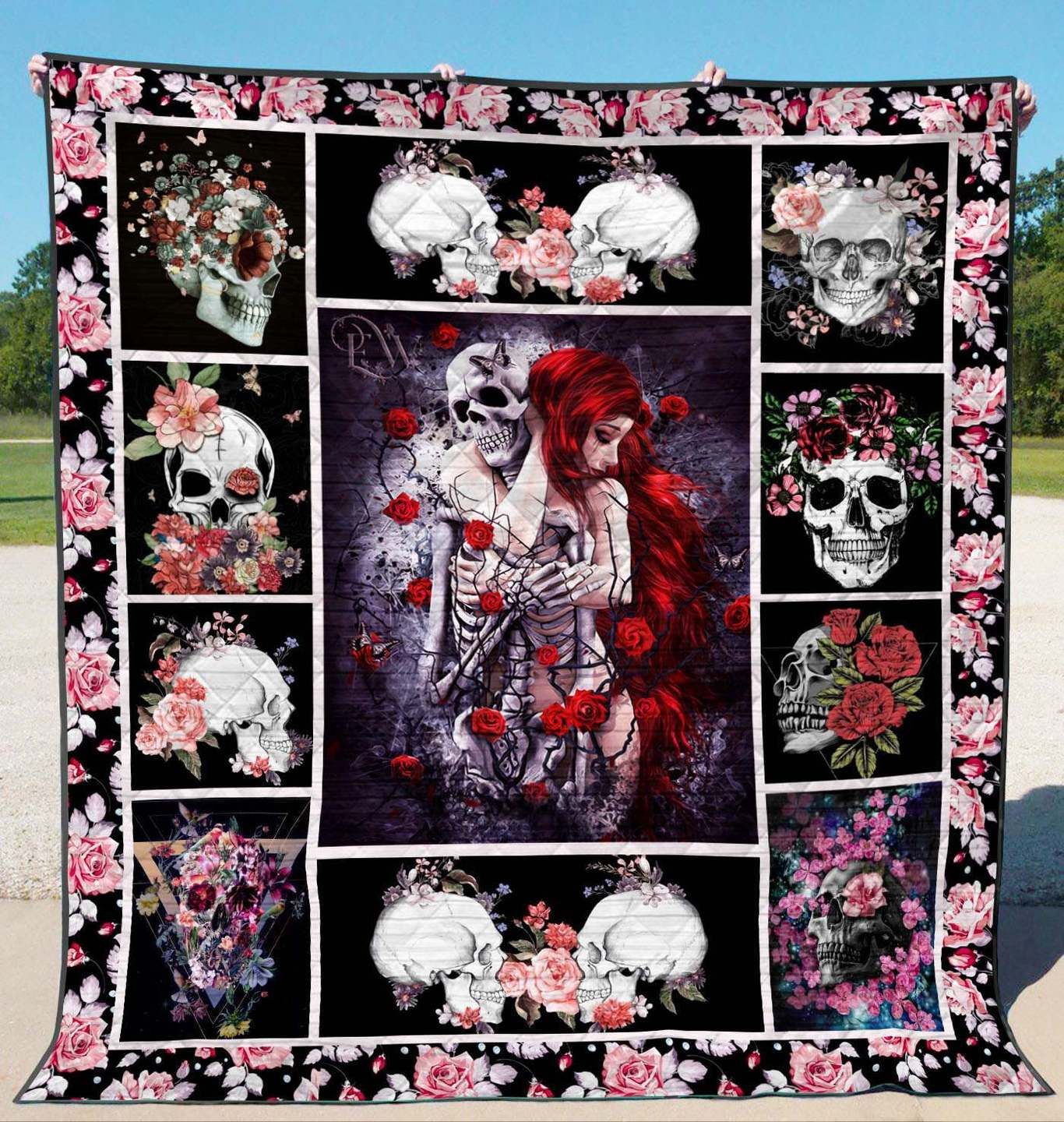 Skull YE090704A TBG Quilt Blanket