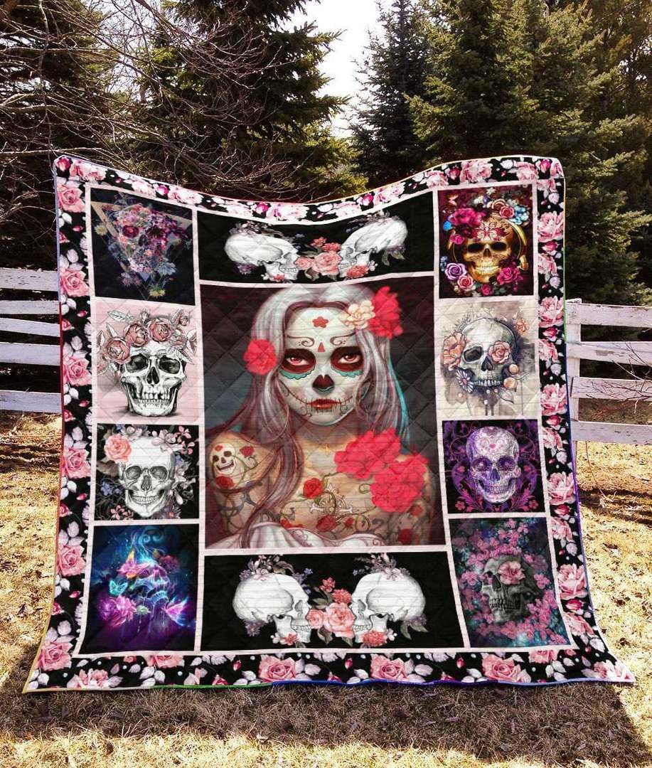 Skull YE100709A TBG Quilt Blanket