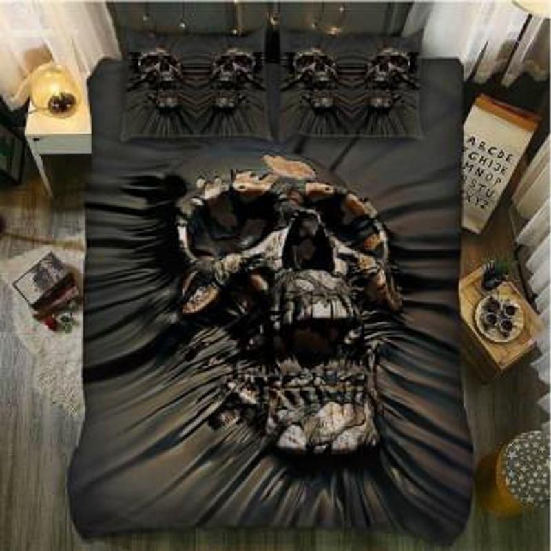 Skulls Cave Mouth Printed Bedding Set