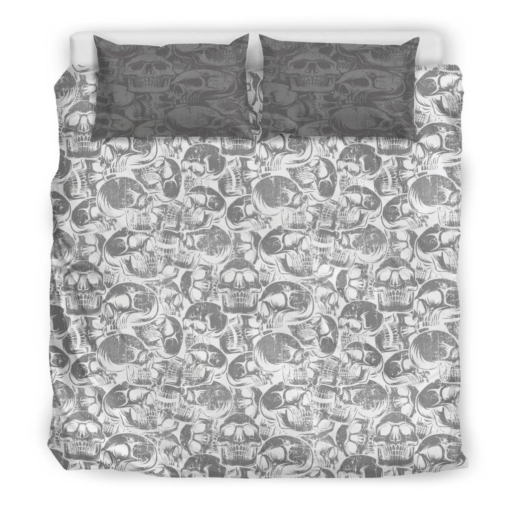 Skulls White Bedding Set