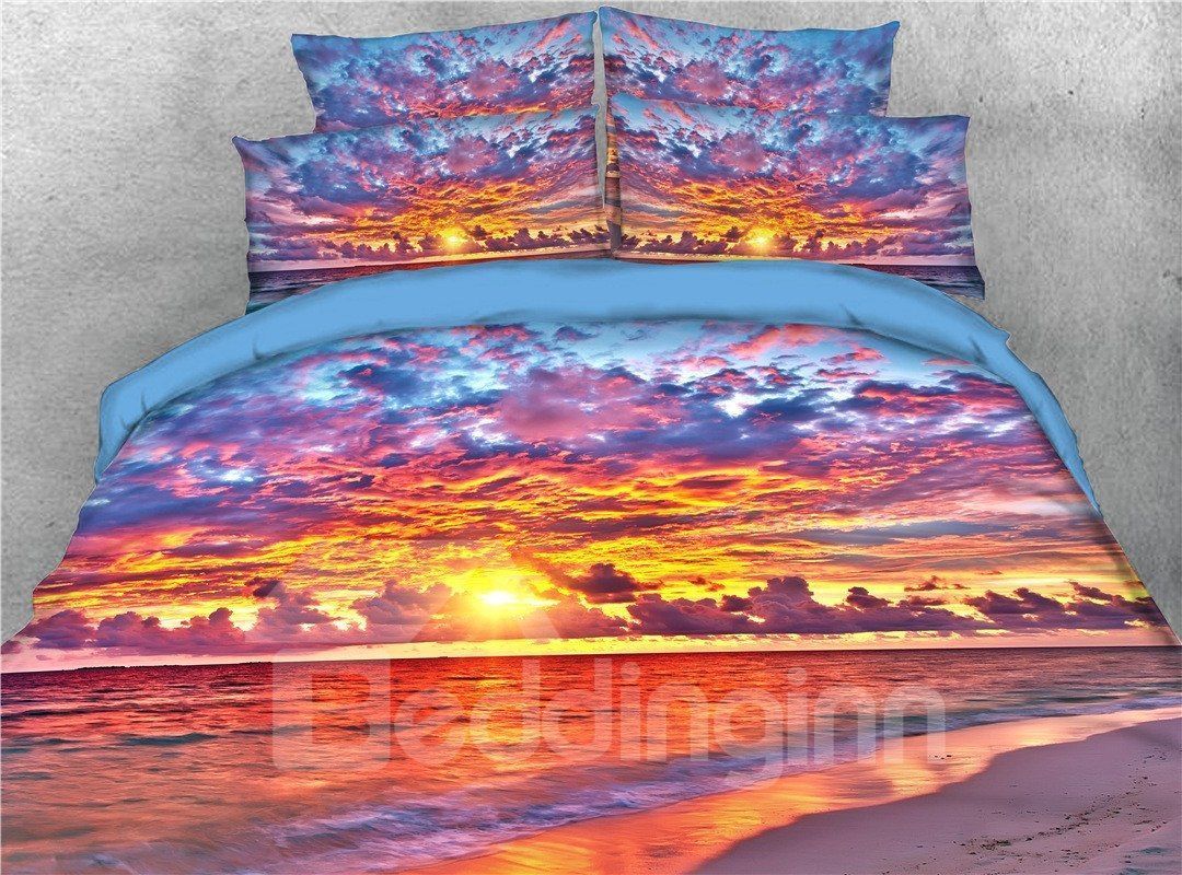 Sky Sunset Sea Bedding Set
