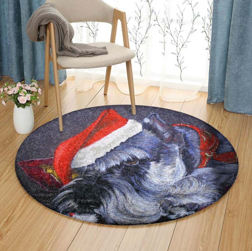 Skye Terrier Round Carpet
