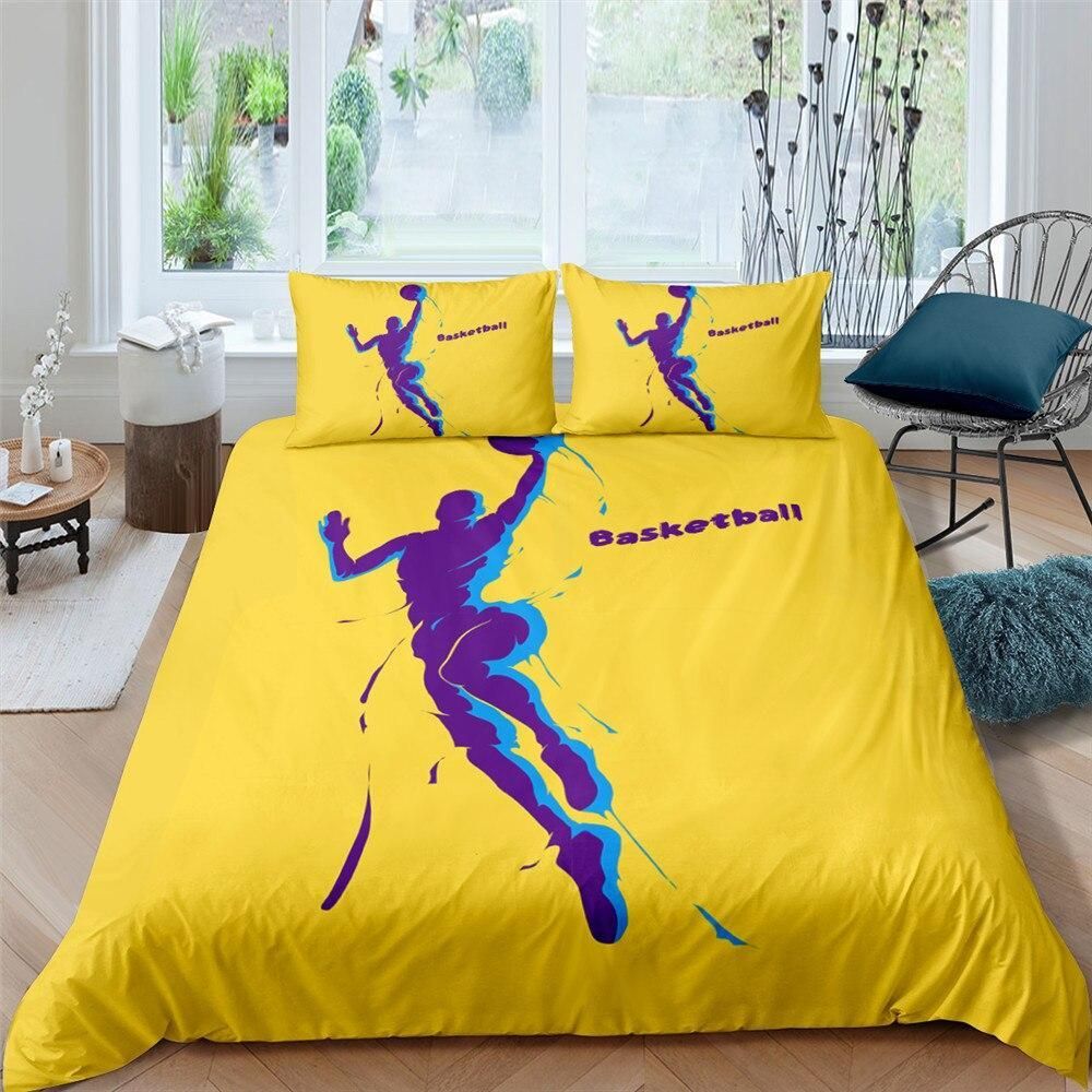 Slam Dunk Yellow Bedding Set