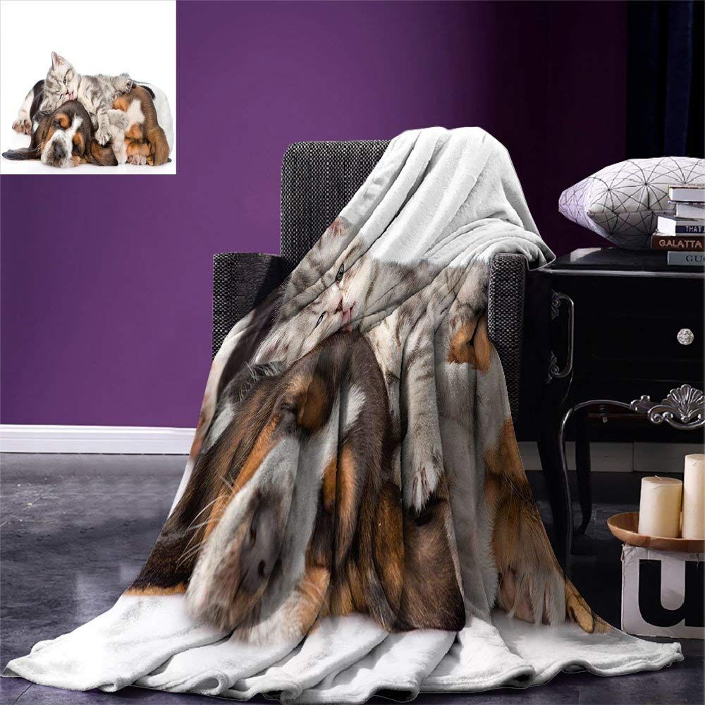 Sleep Dog Cat Sherpa Fleece Blanket