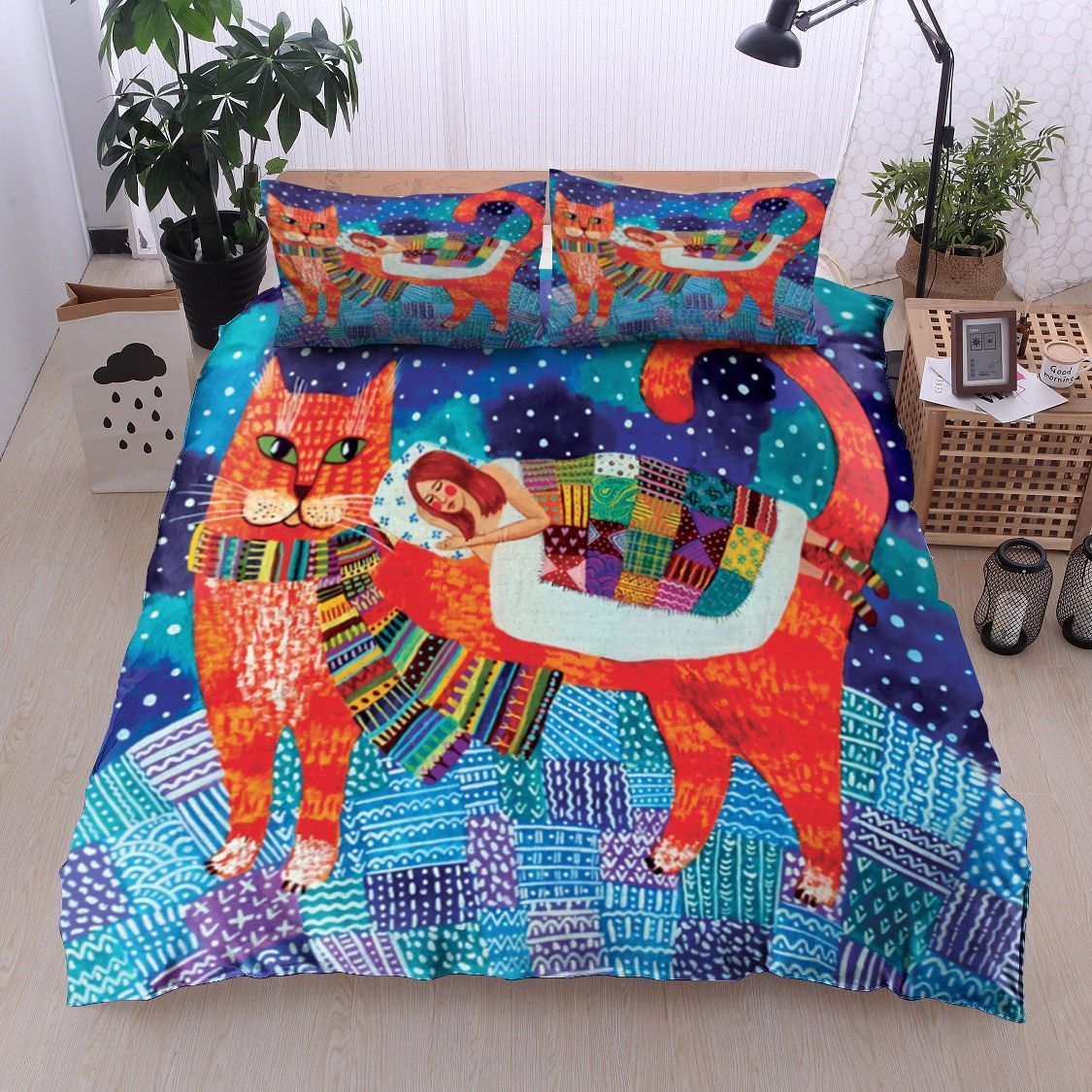 Sleep With Cat Bedding Set