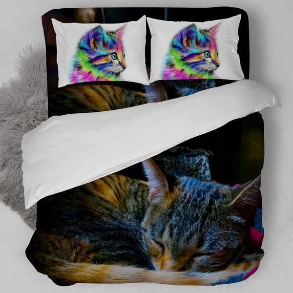 Sleeping Cat Bedding Set