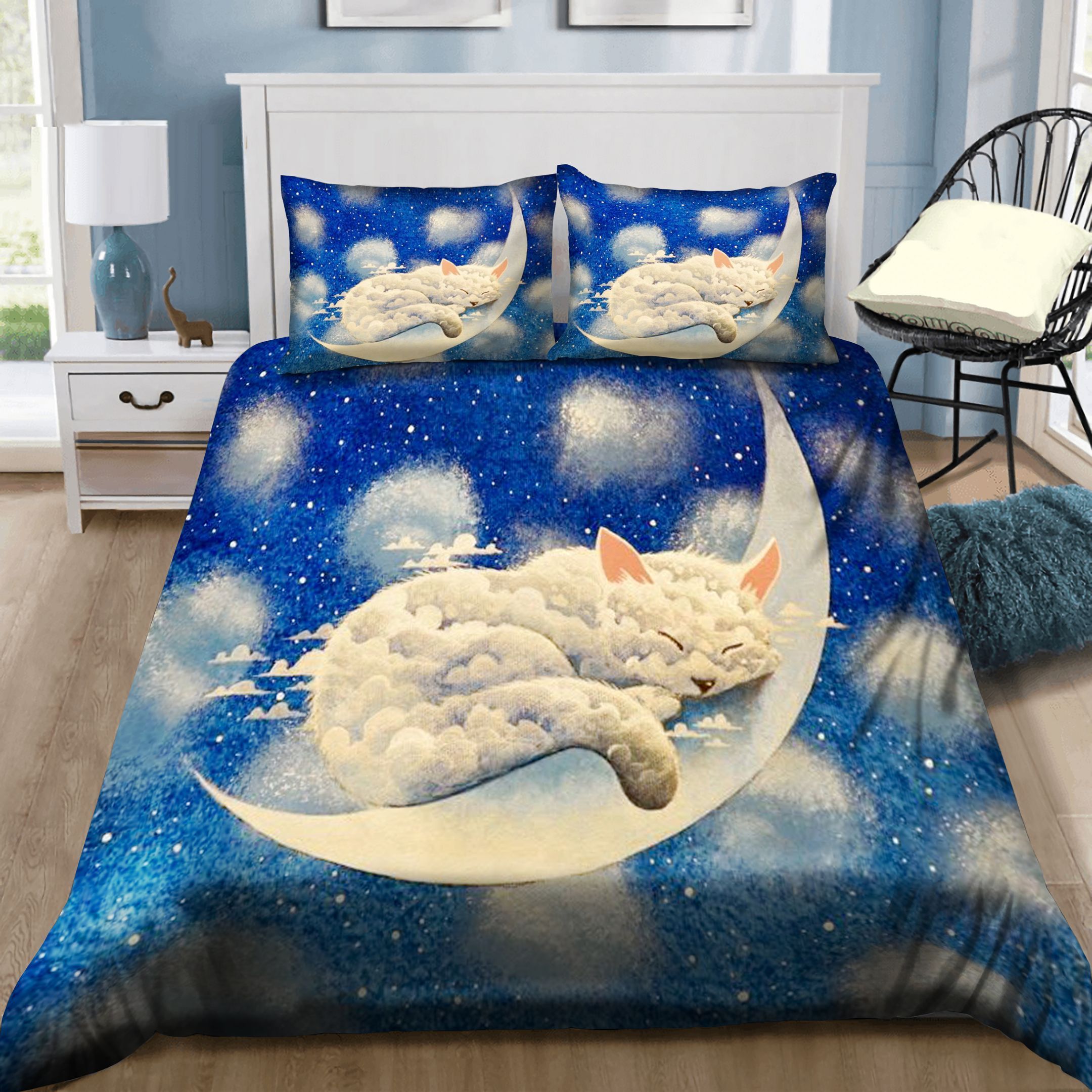 Sleeping Moon Fox Bedding Set