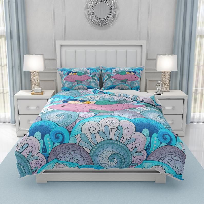Sleepy Mermaid Bedding Set