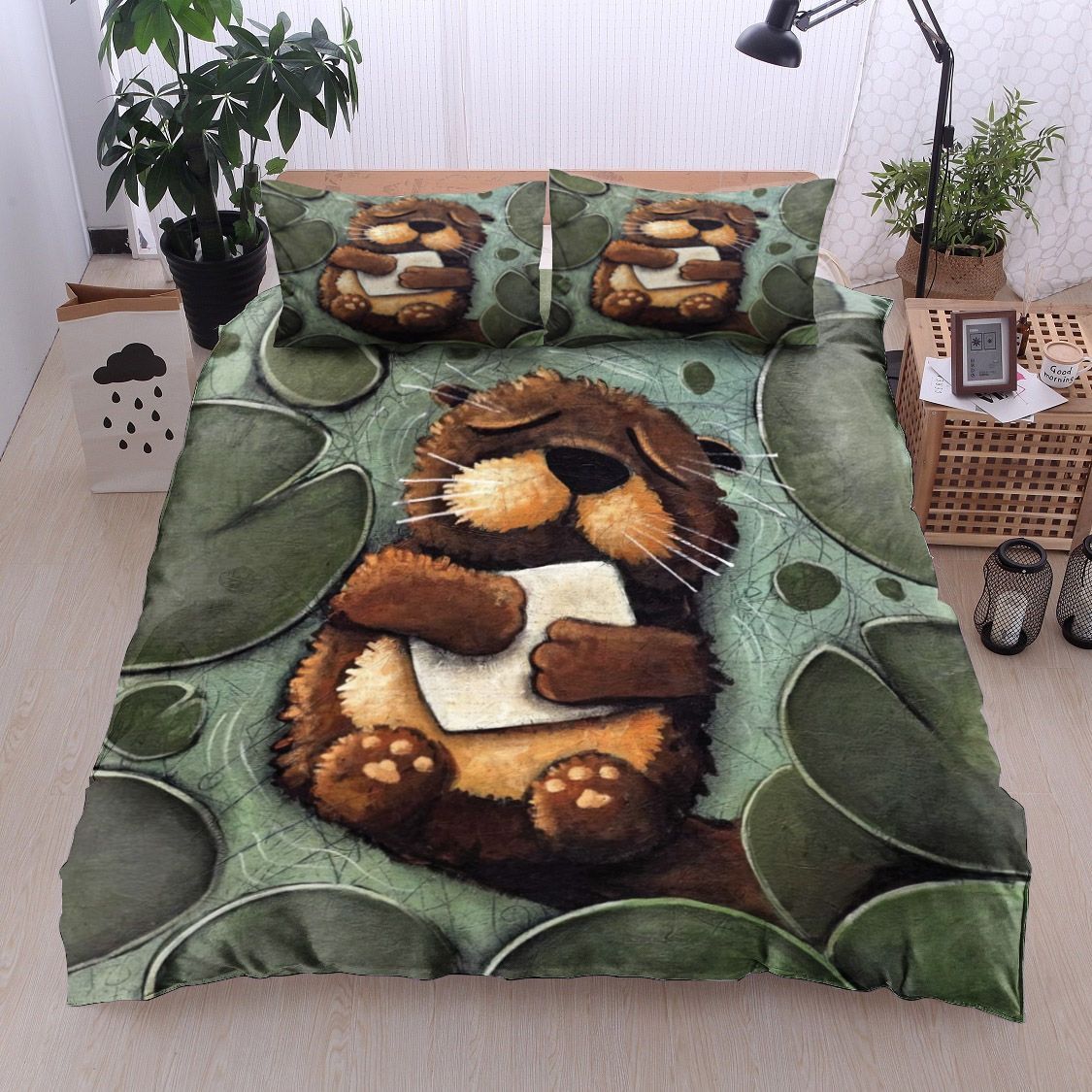 Sleepy Otter Bedding Set