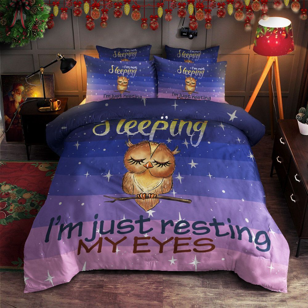 Sleepy Owl Bedding Set