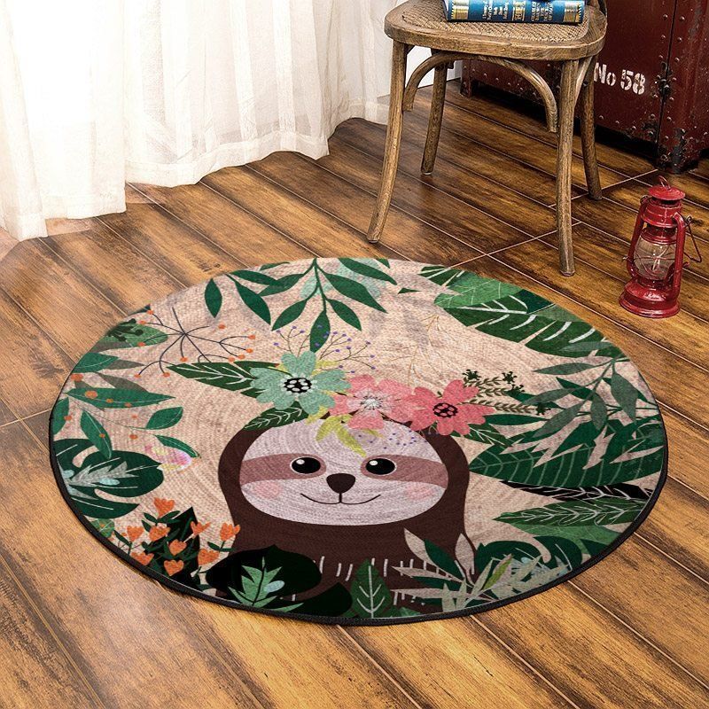 Sloth Round Carpet