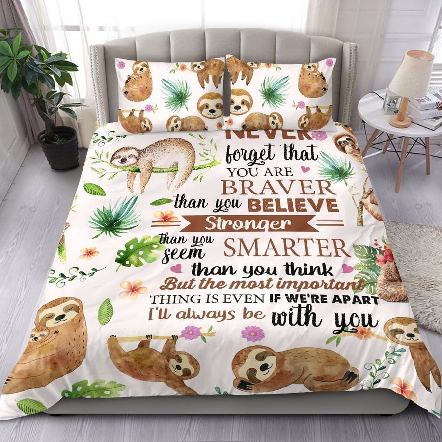 Sloth Alway Be With You Bedding Set