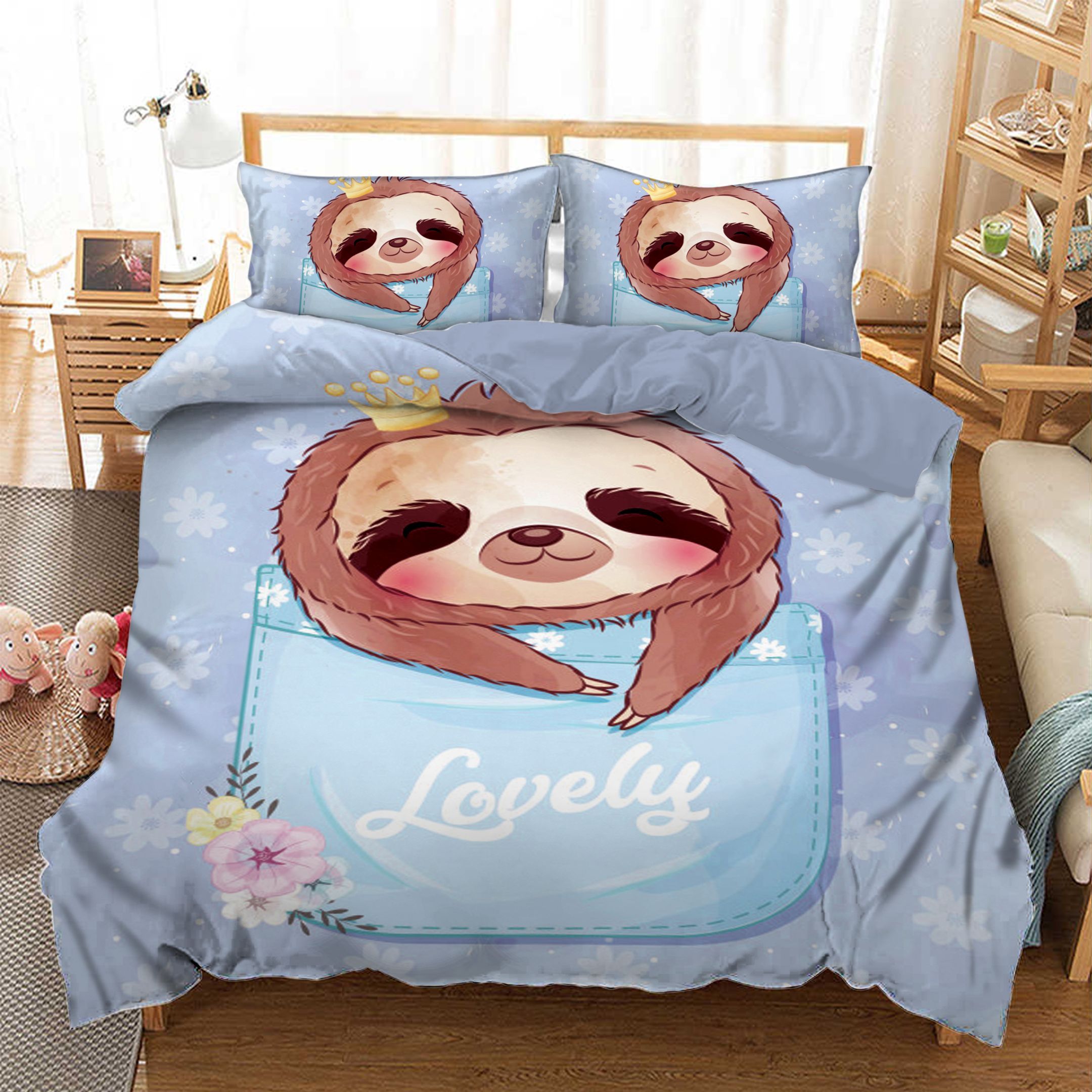 Sloth  Bedding Set