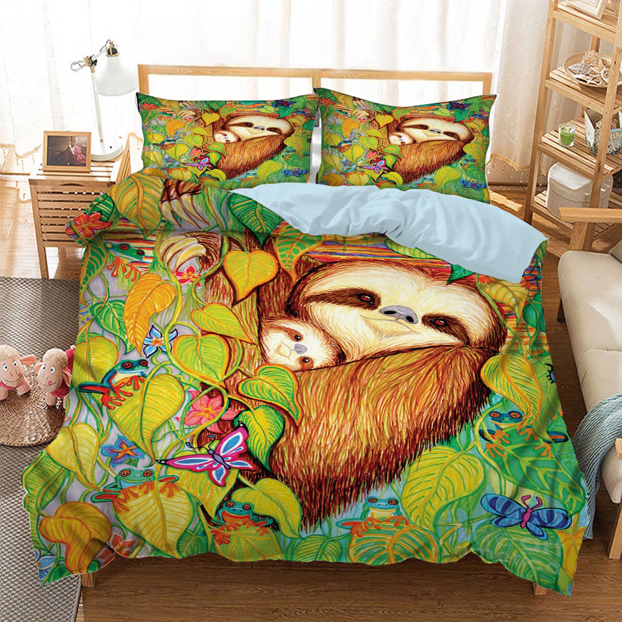 Sloth  Bedding Set