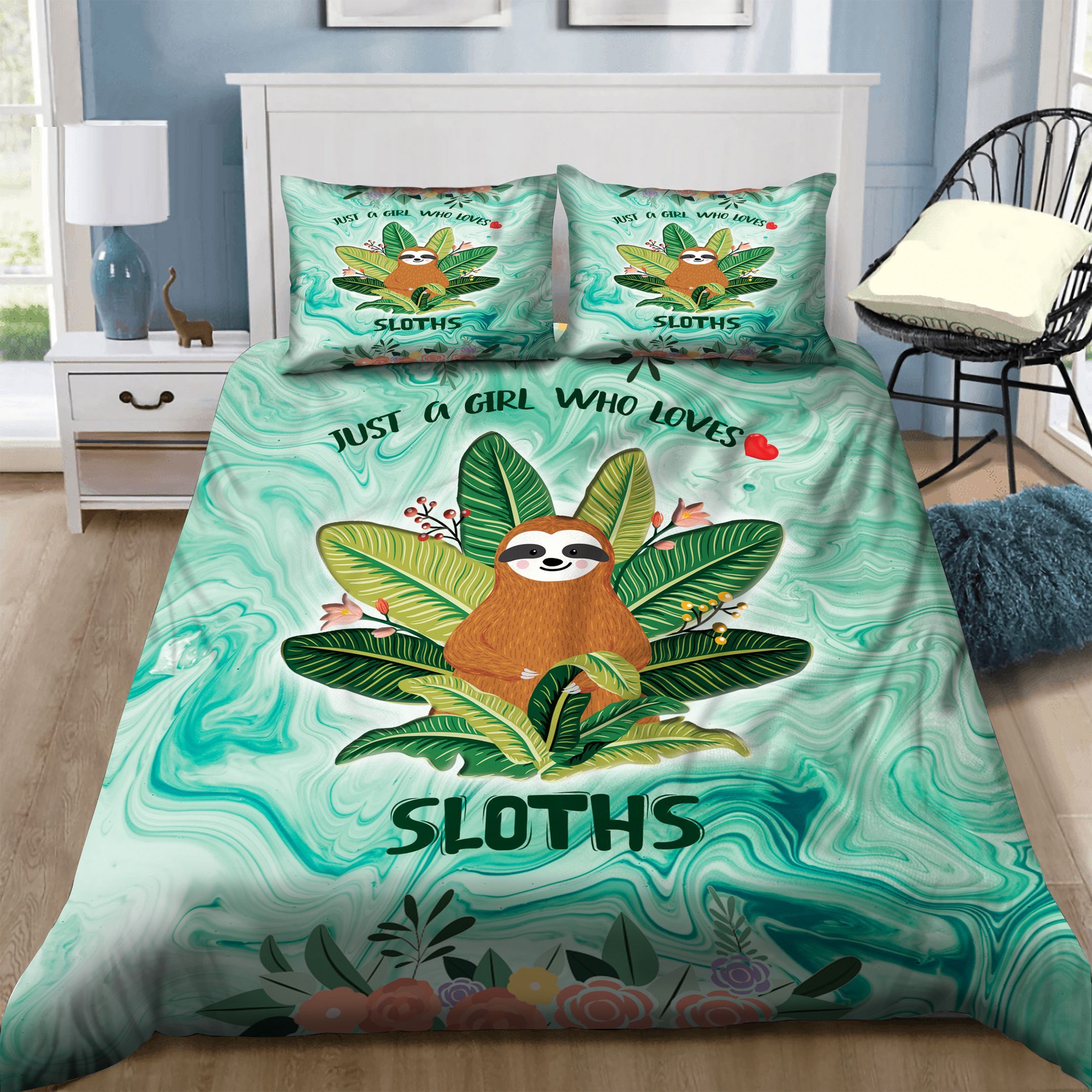 Sloth  Bedding Set