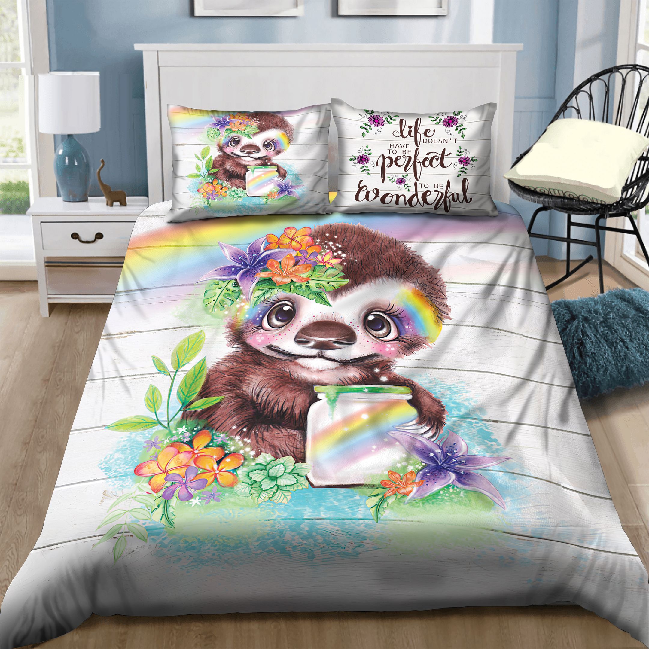 Sloth  Bedding Set