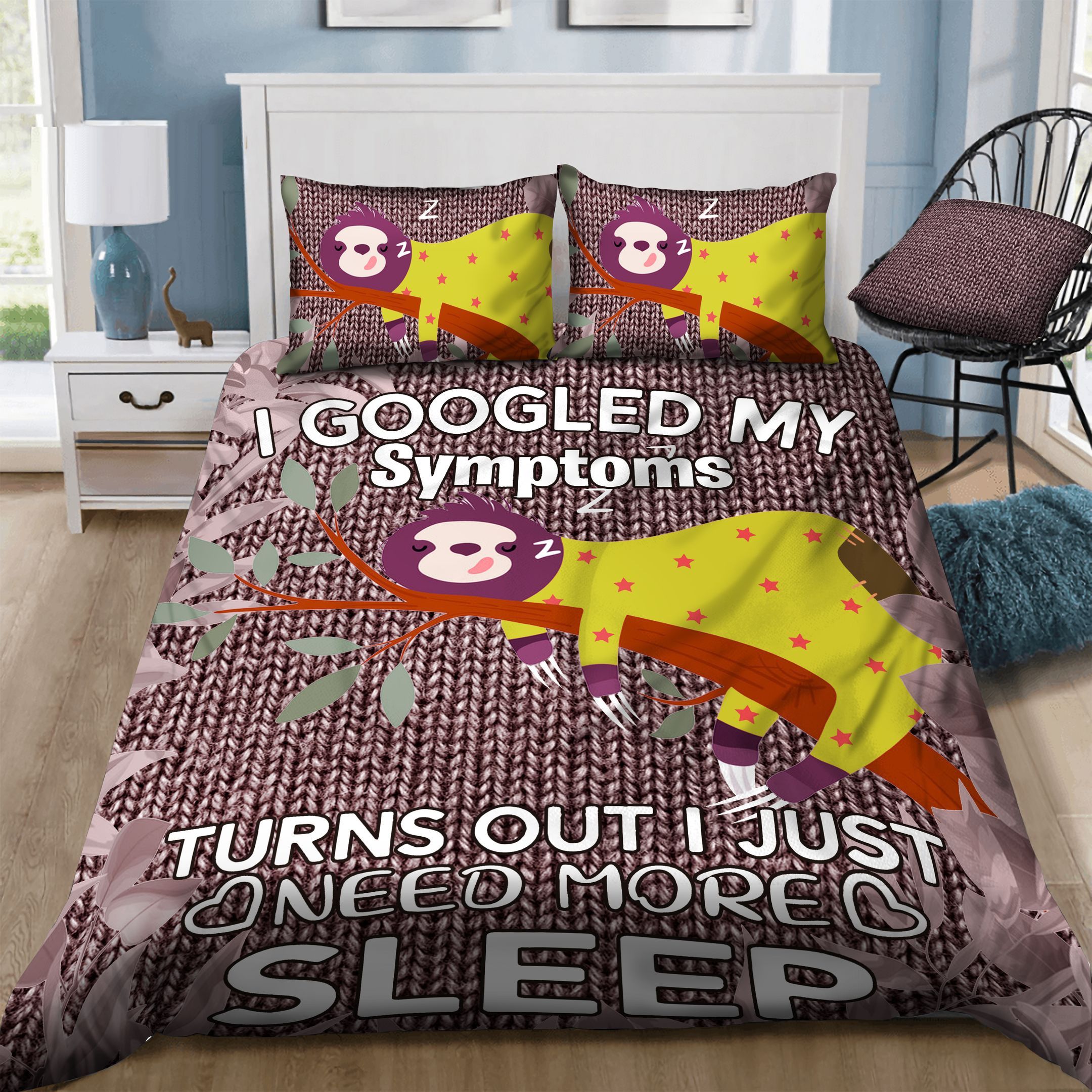 Sloth  Bedding Set