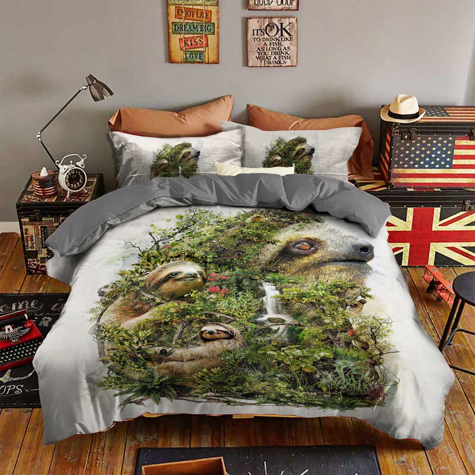 Sloth Bedding Set
