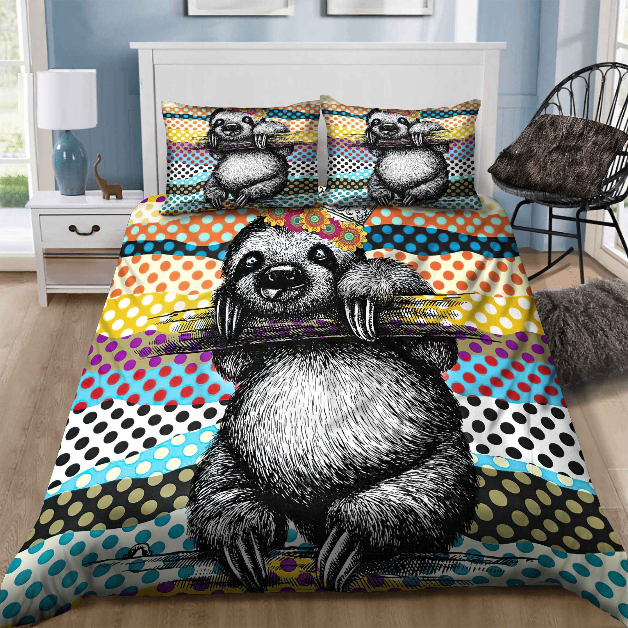 Sloth Bedding Set