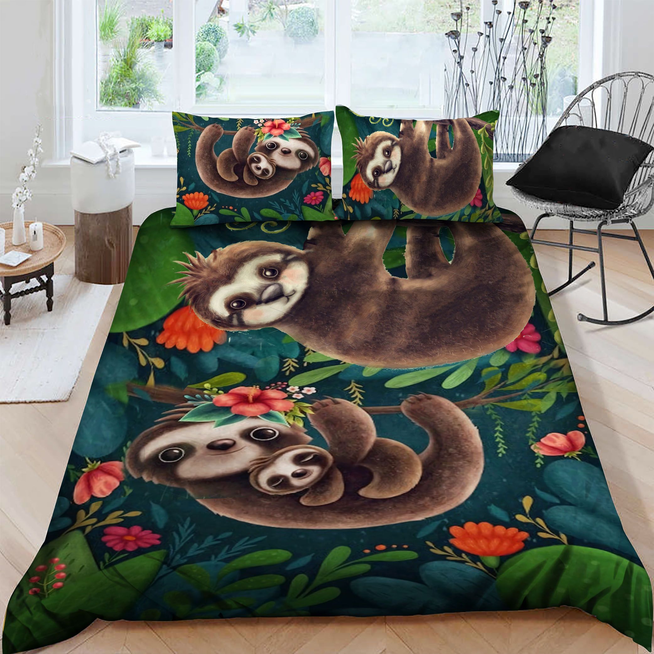 Sloth Bedding Set