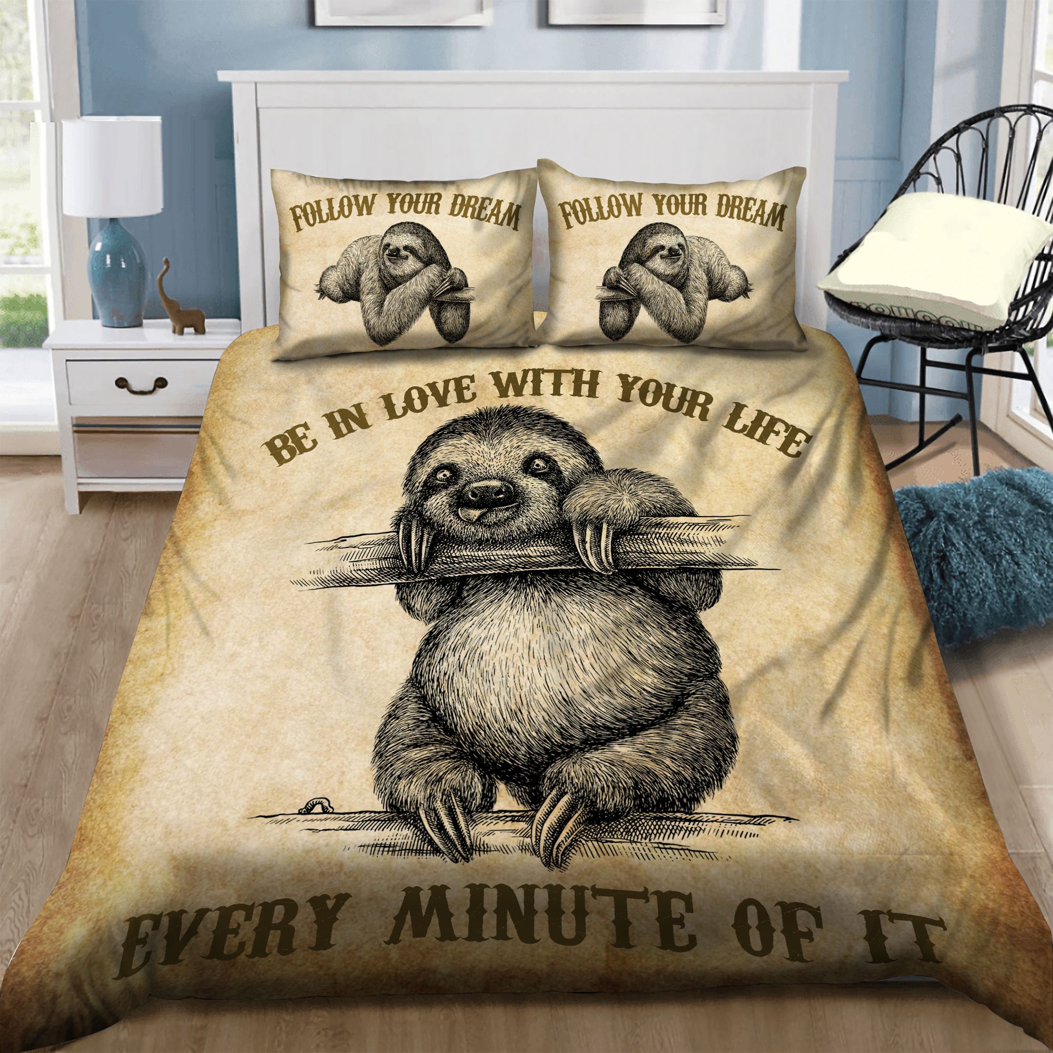 Sloth Bedding Set