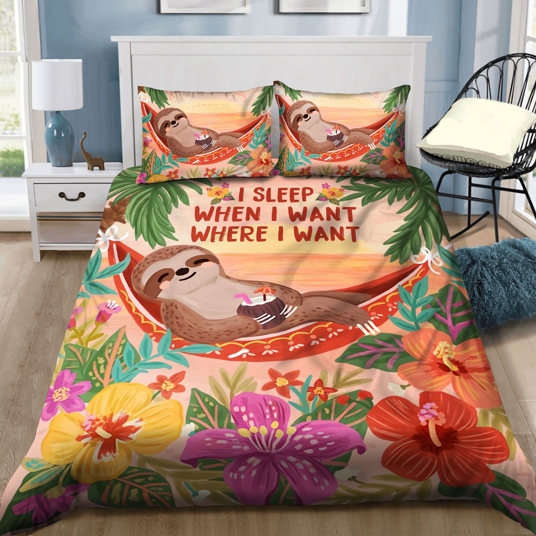 Sloth Bedding Set