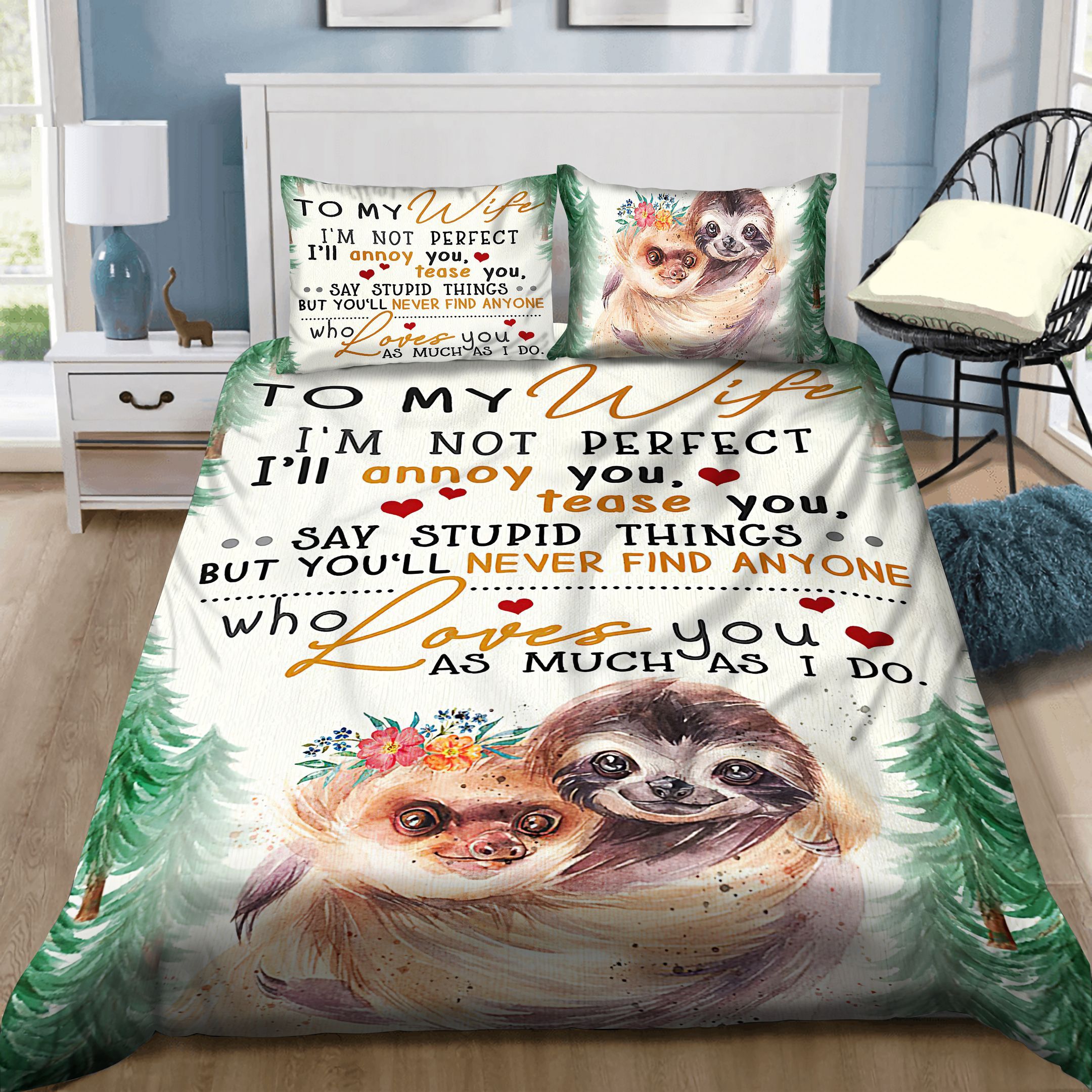 Sloth Bedding Set