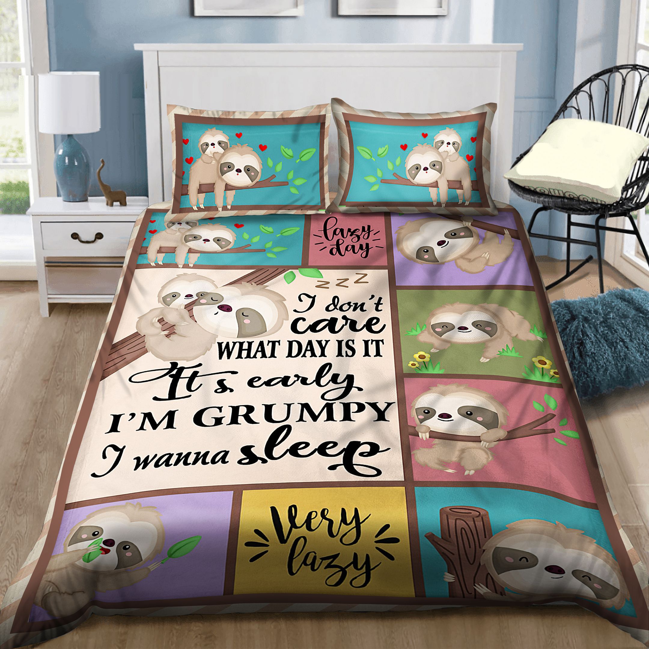 Sloth Bedding Set