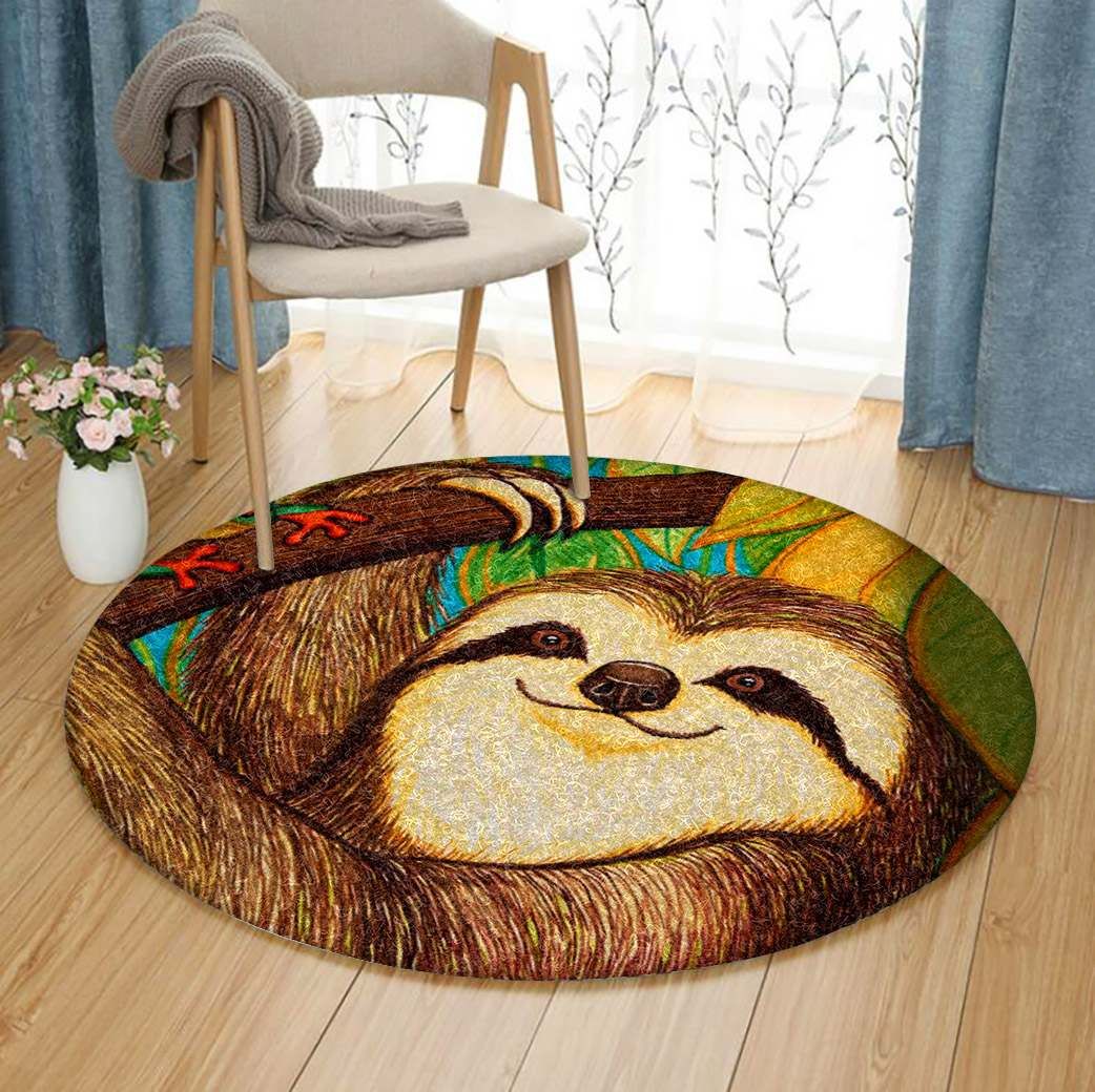 Sloth Round Carpet