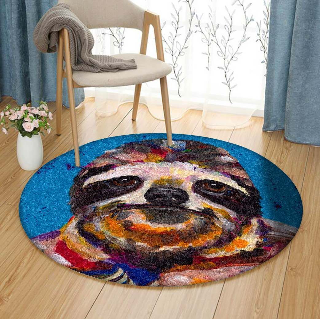 Sloth Round Carpet