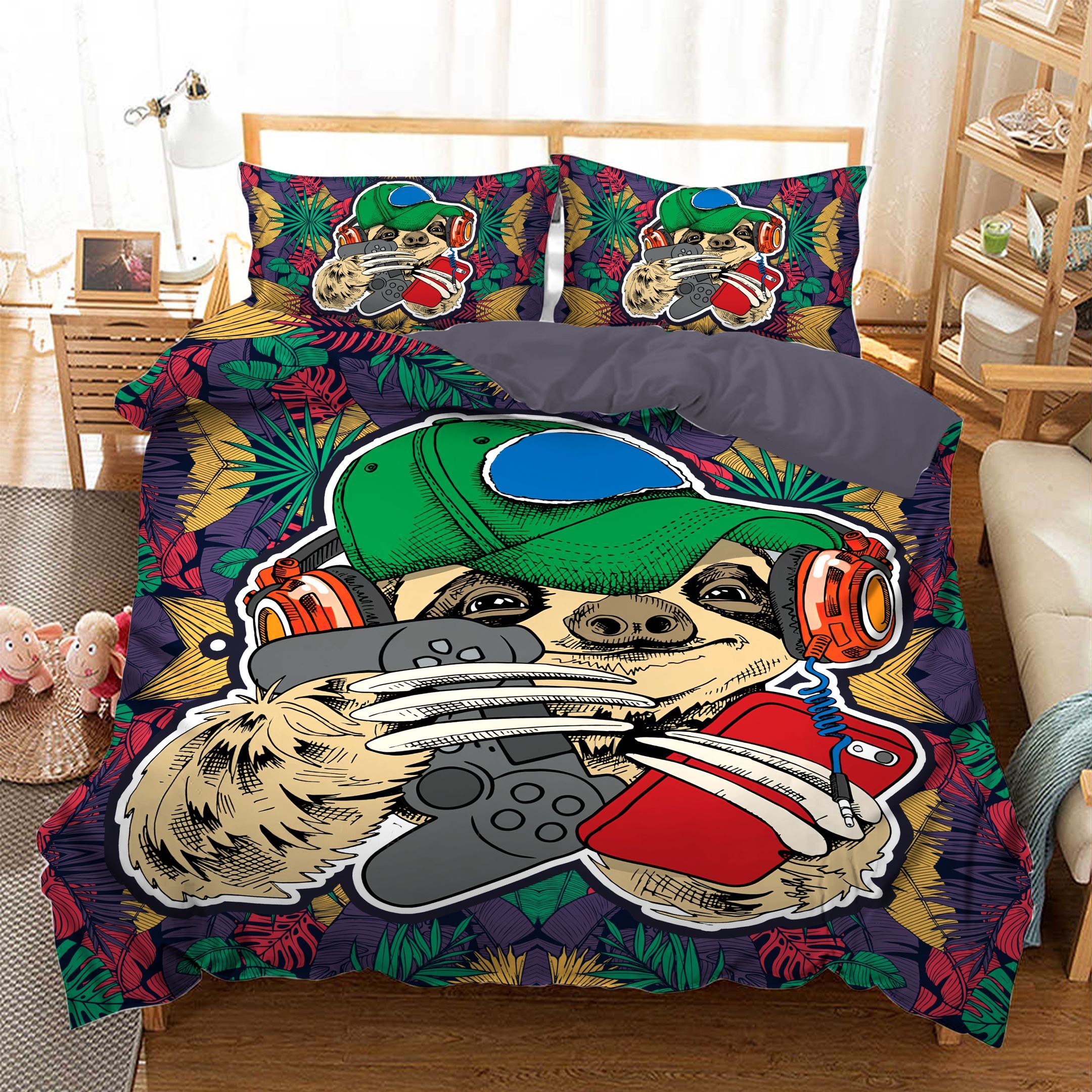 Sloth Boy Bedding Set