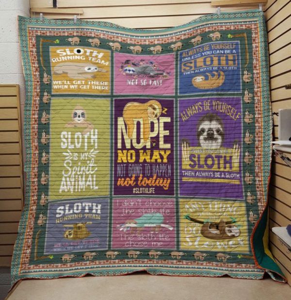 Sloth Call Me May Be Quilt Blanket DHC31121823TD