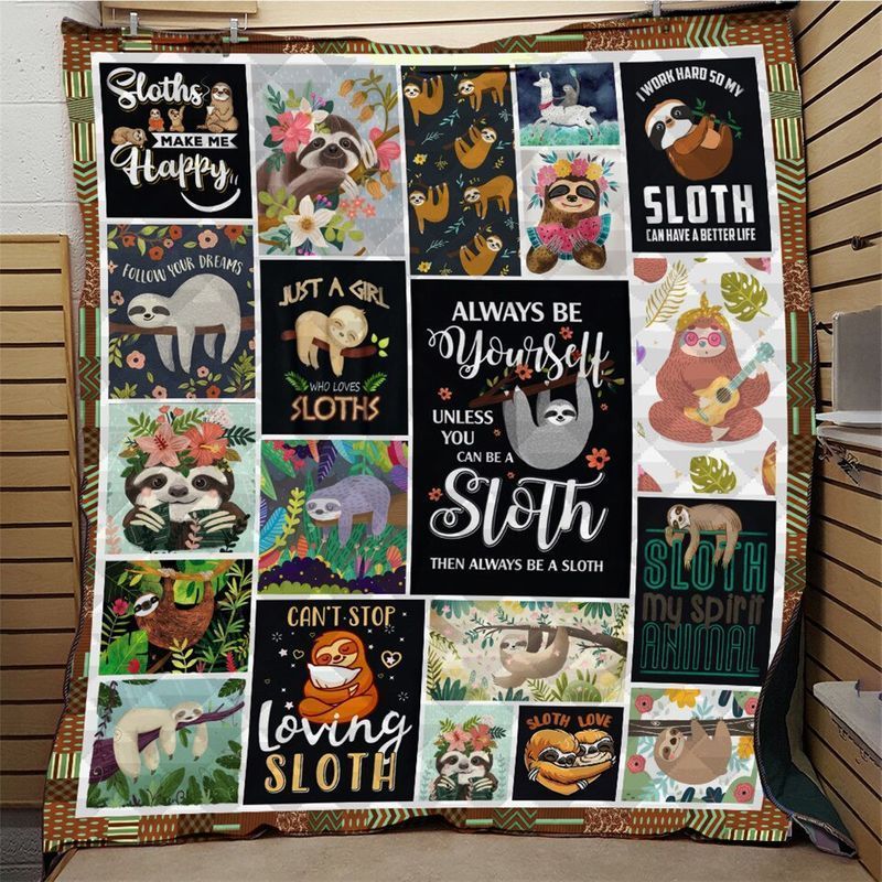 Sloth Can Stop Loving Sloth GS-CL-DT0107 Quilt Blanket